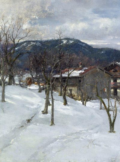 Winter Landscape near Kutterling, 1899 by Johann Sperl